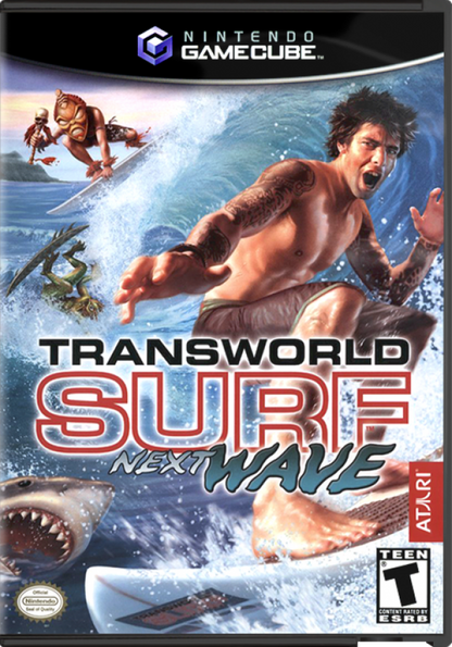 Transworld Surf: Next Wave cover art for Nintendo GameCube (GC) surfing sports video game