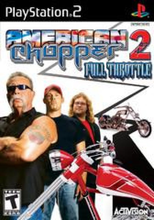 American Chopper 2: Full Throttle cover art for PlayStation 2 (PS2) video game
