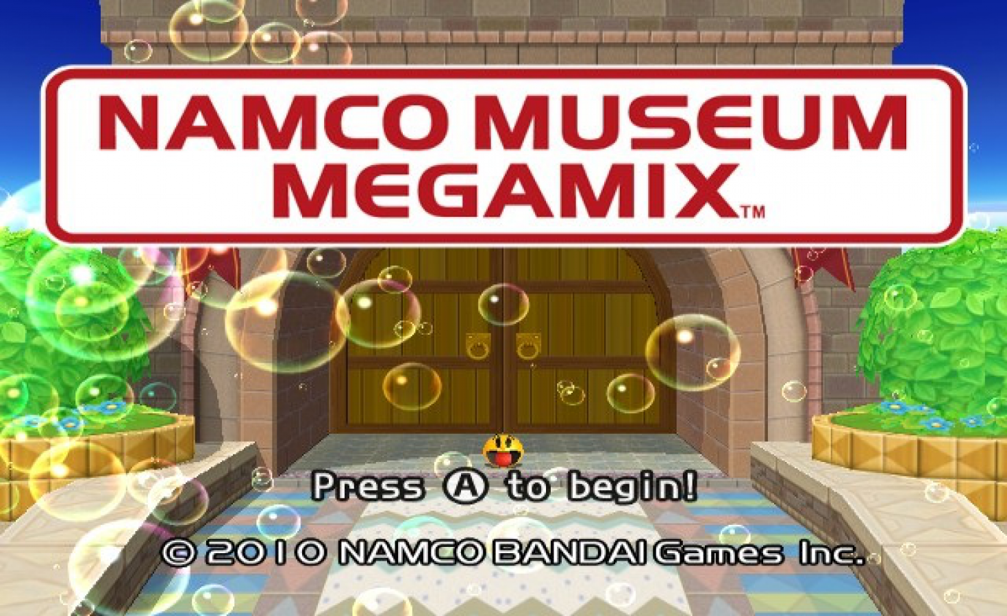 Namco Museum Megamix – Nintendo Wii (Wii) arcade classic compilation party video game title screen