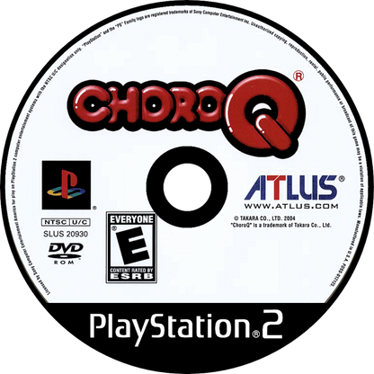Choro Q for PlayStation 2 (PS2) at Gamers INC, featuring the charming and quirky car-RPG where you customize adorable super-deformed vehicles with hundreds of parts, explore a living world populated by cars, and compete in diverse races and mini-games in a unique blend of adventure and arcade racing fun disc 