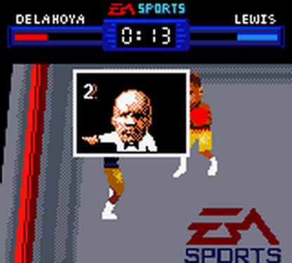 Knockout Kings Game Boy Color boxing sports video game licensed real boxers punch combinations haymakers EA Sports original Game Boy Color sports title gameplay screenshot