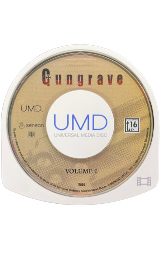 Gungrave Volume 1 UMD Movie PlayStation Portable PSP for anime and retro video game enthusiasts featuring action packed crime drama storytelling intense gun battles futuristic sci fi themes iconic characters collectible UMD format entertainment and collectible gaming appeal disc