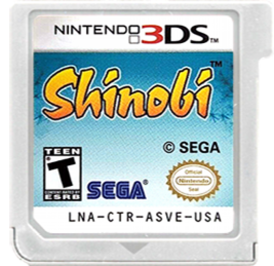 Shinobi cartridge art for Nintendo 3DS (3DS) video game