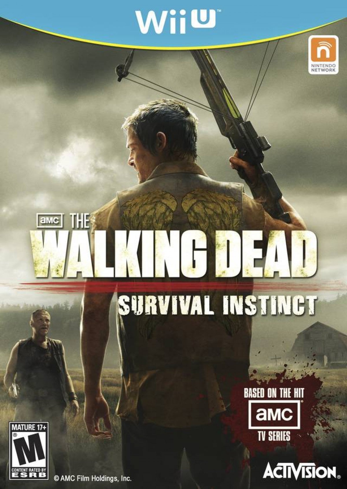 The Walking Dead: Survival Instinct cover art for Nntendo Wii U (Wii U) zombie survival video game.