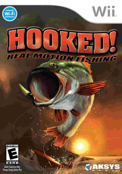 Hooked! Real Motion Fishing – Nintendo Wii (Wii) fishing simulation sports cover art for video game