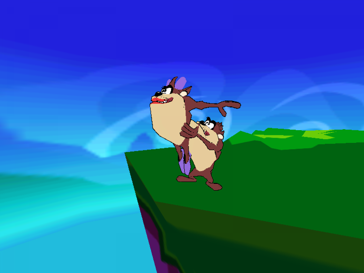 Taz Wanted for GameCube featuring platforming action and cartoon style gameplay based on Looney Tunes gameplay screenshot