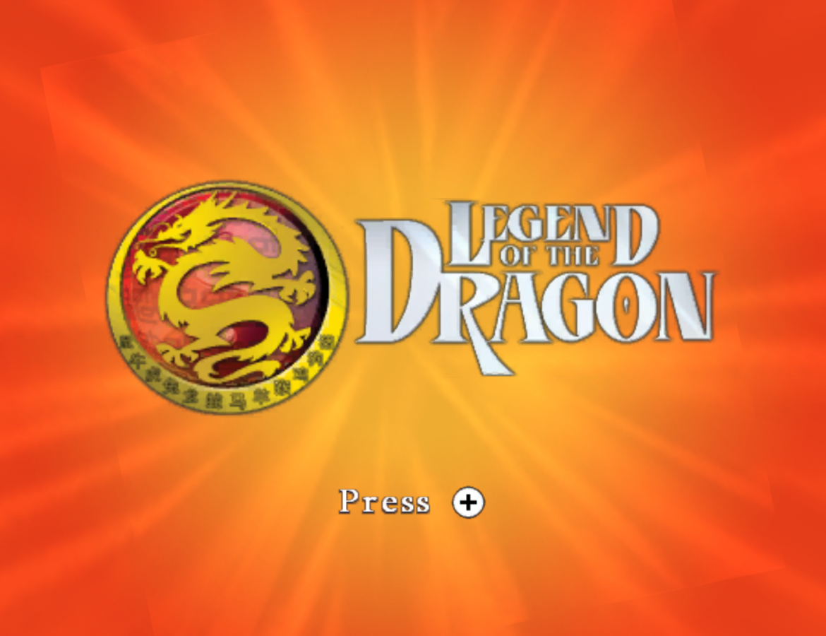 Legend of the Dragon – Nintendo Wii (Wii) martial arts action fighting video game title screen