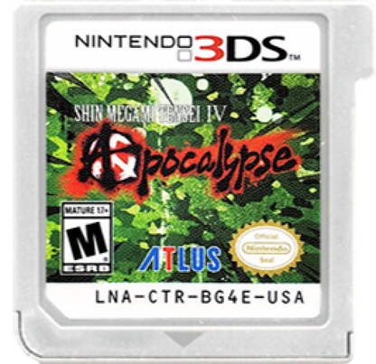 Shin Megami Tensei IV: Apocalypse cartridge for Nintendo 3DS (3DS) role-playing video game