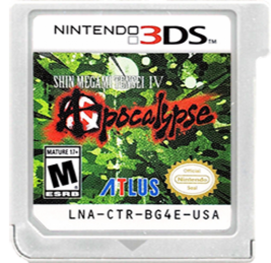 Shin Megami Tensei IV: Apocalypse cartridge for Nintendo 3DS (3DS) role-playing video game