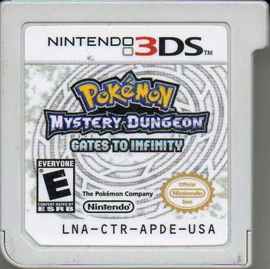 Pokémon Mystery Dungeon: Gates to Infinity cartridge for Nintendo 3DS (3DS) dungeon crawler role-playing video game