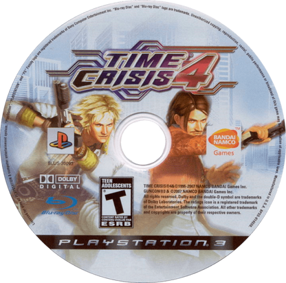 Time Crisis 4 disc for PlayStation 3 (PS3) video game