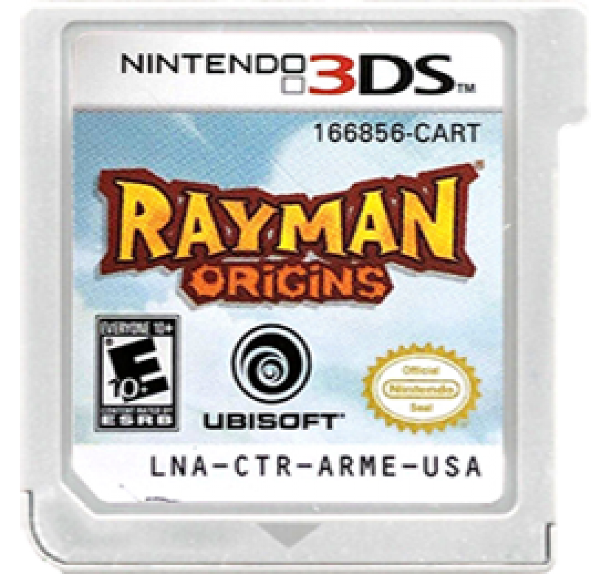 Rayman: Origins cartridge art for Nintendo 3DS (3DS) video game