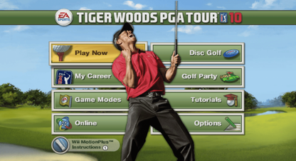 Tiger Woods PGA Tour 10 golf sports video game featuring realistic PGA courses professional golfers advanced swing mechanics competitive tournament modes and immersive EA Sports golfing experience gameplay