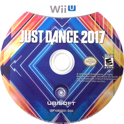 Just Dance 2017 disc art for Nintendo Wii U (WiiU) video game