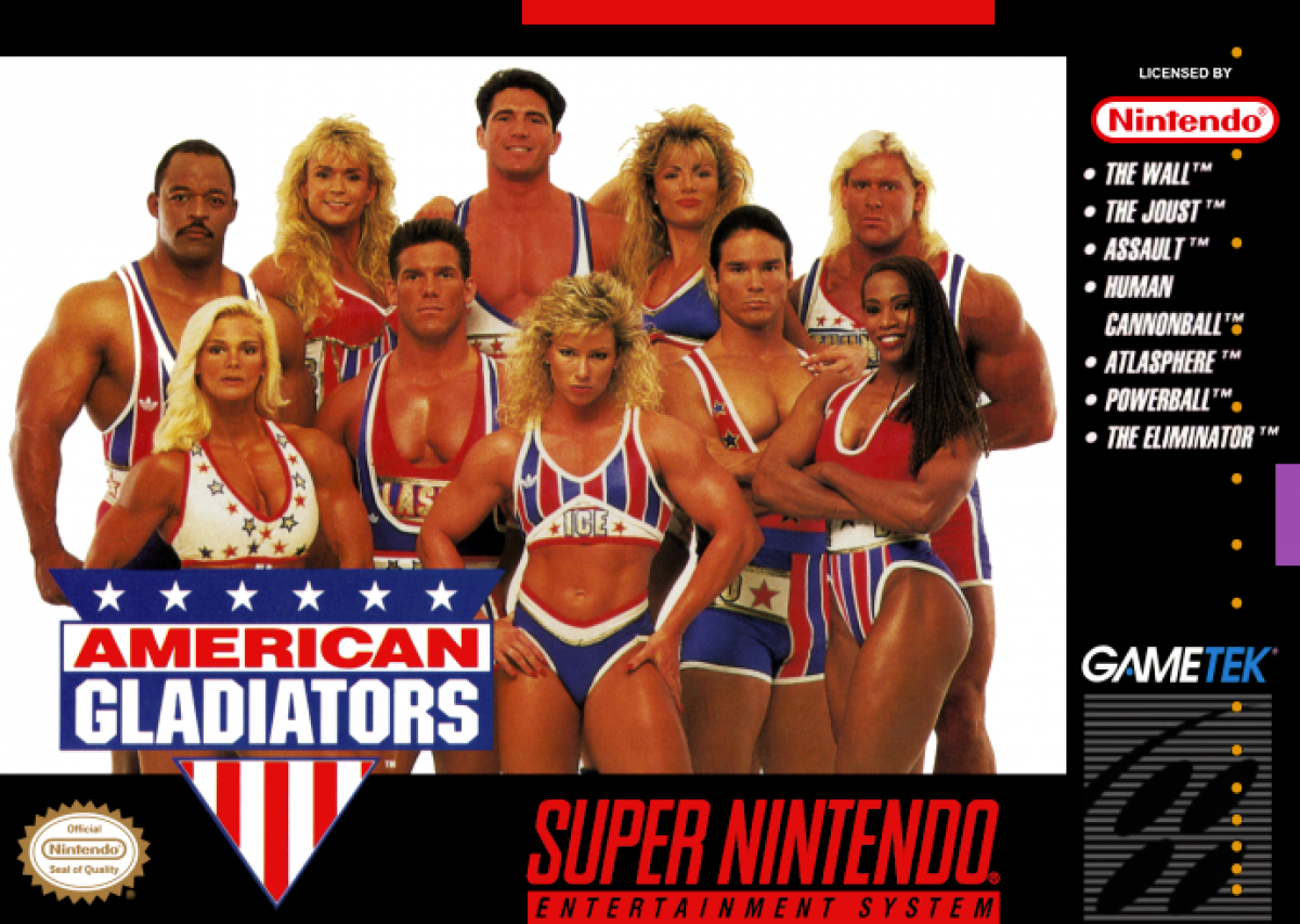American Gladiators cover art for Super Nintendo Entertainment System SNES video game