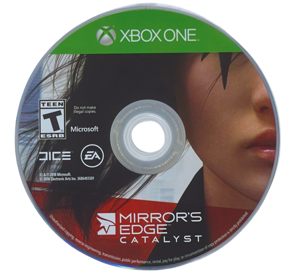 Mirror’s Edge Catalyst disc for Xbox One (XONE) action-adventure video game