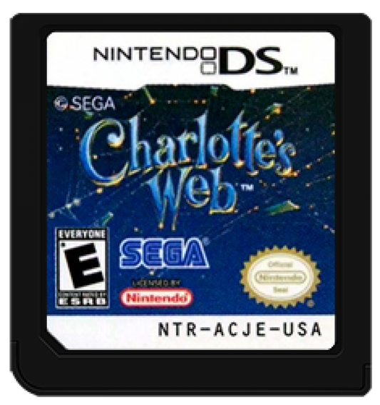 Charlotte's Web cartridge for Nintendo DS (DS) family adventure video game