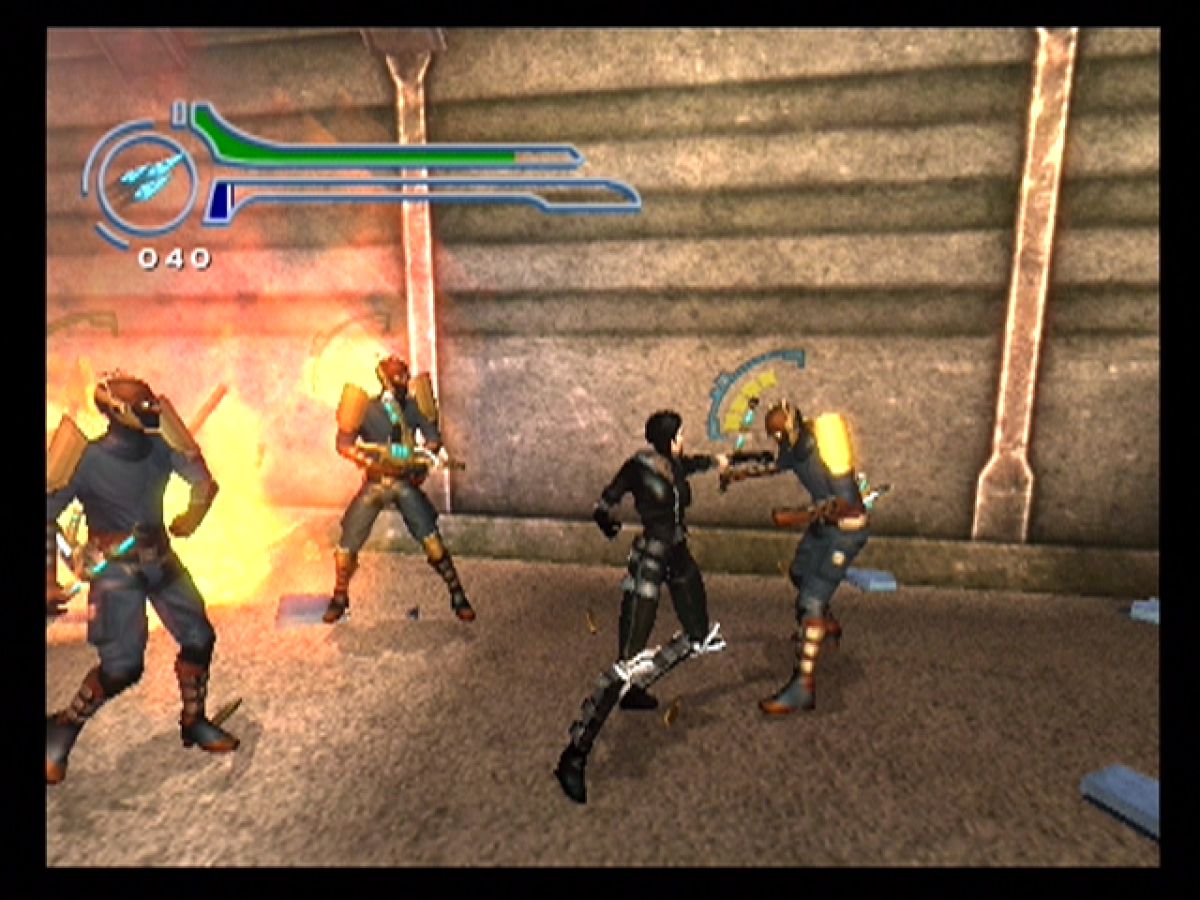 Aeon Flux PS2 PlayStation 2 action adventure stealth game retro video game gameplay