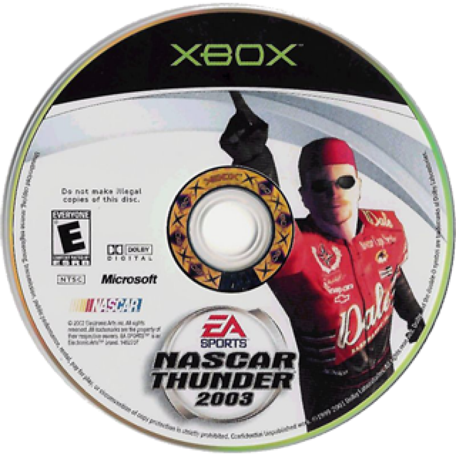 NASCAR Thunder 2003 disc art for Xbox (XBOX) video game