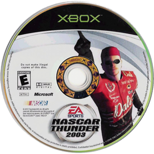 NASCAR Thunder 2003 disc art for Xbox (XBOX) video game