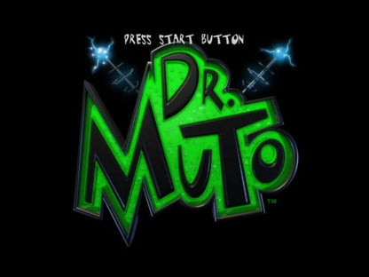 Dr Muto PlayStation 2 retro video game platformer title screen (2002)