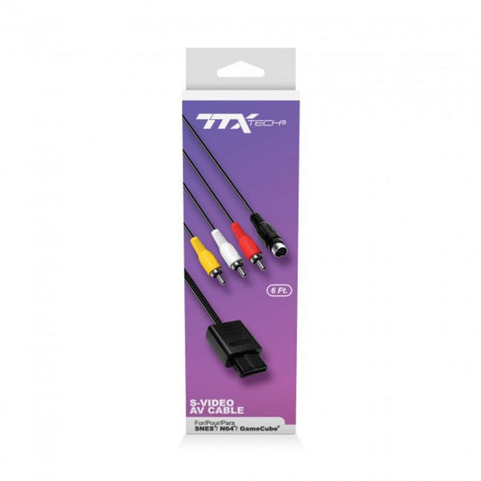 TTX Tech AV Cable accessory for Nintendo 64 N64 Super Nintendo SNES and GameCube GC