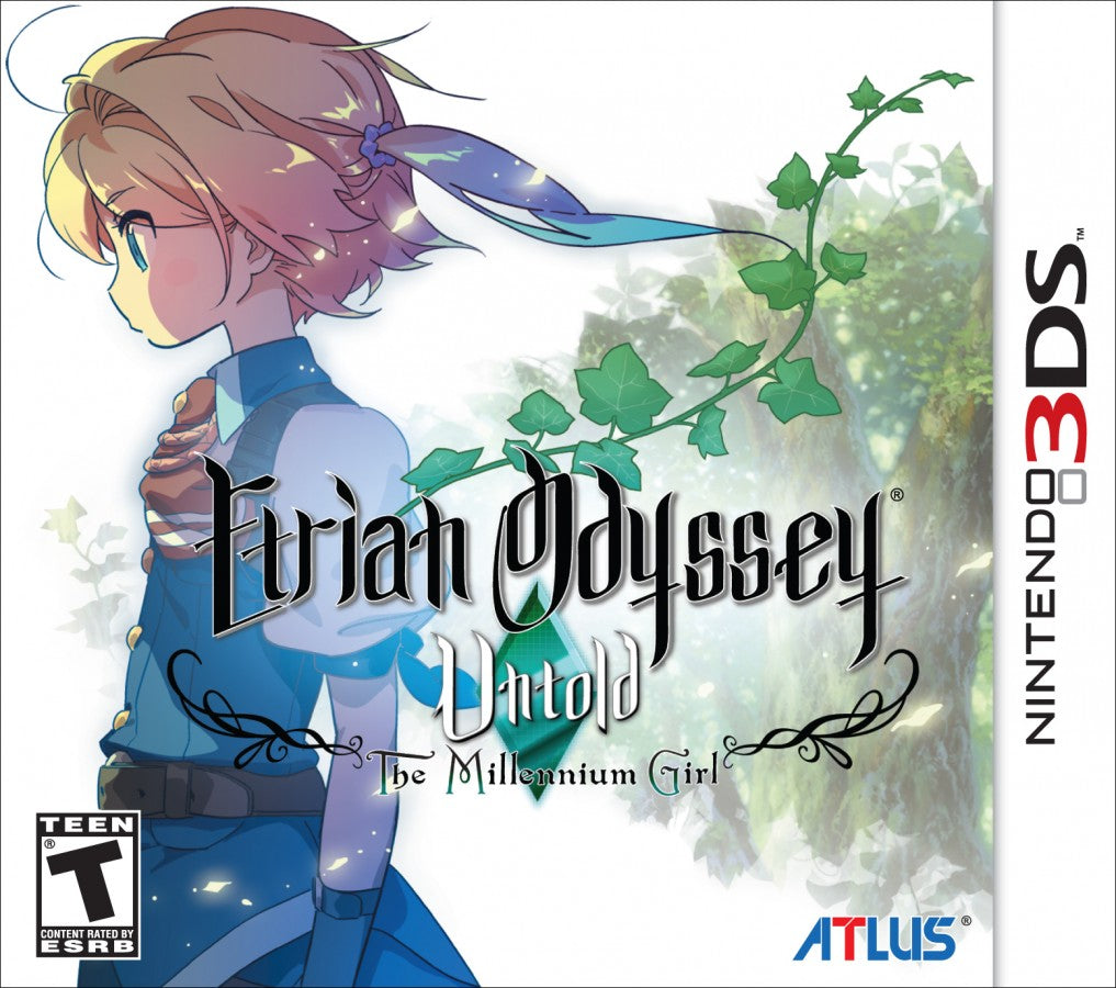 Etrian Odyssey Untold The Millennium Girl Nintendo 3DS 3DS for dungeon crawling role playing video game fans featuring first person exploration challenging labyrinths turn based battles character customization party management map drawing skill trees quests and immersive fantasy adventure collectible gaming appeal front cover art