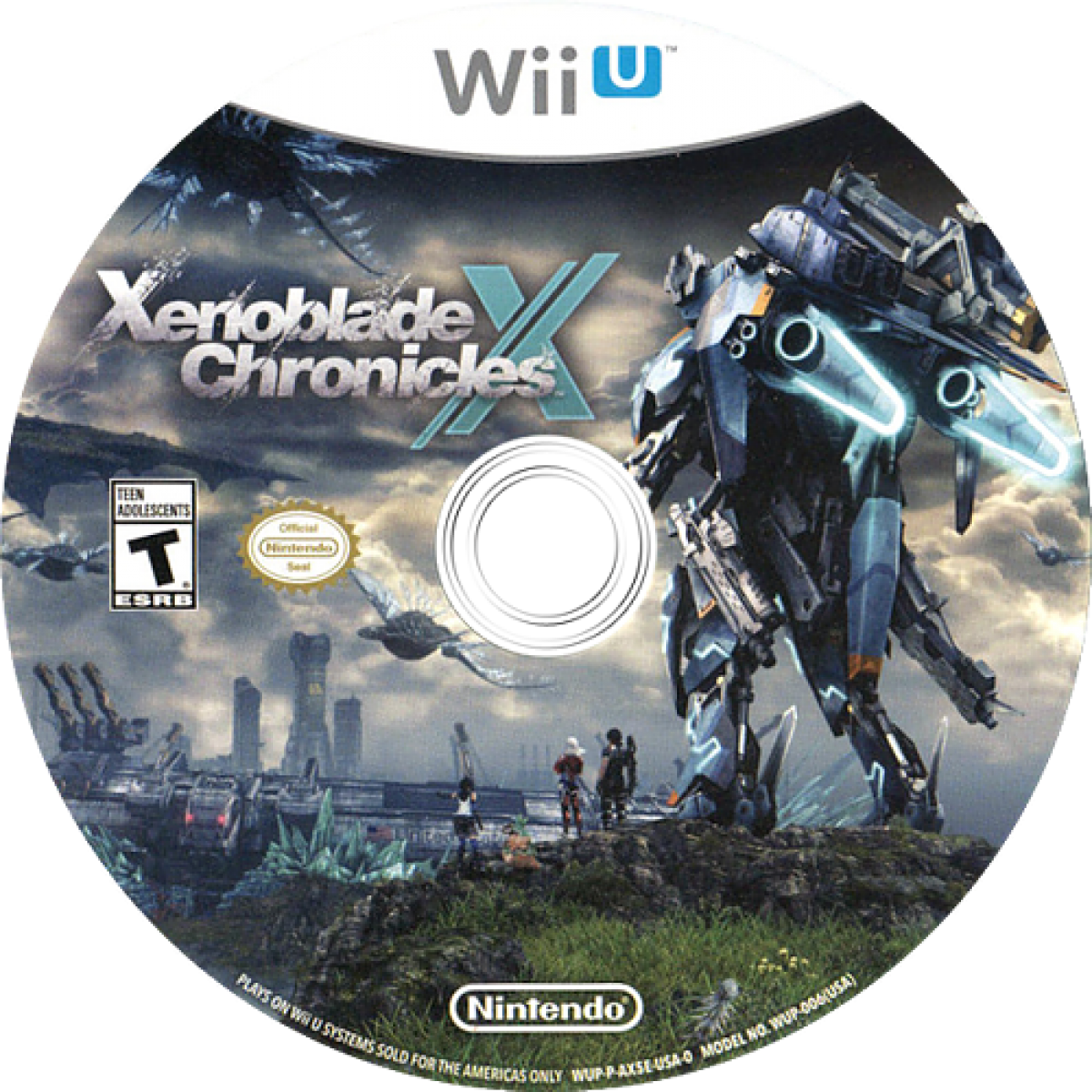 Xenoblade Chronicles X – Nintendo Wii U (WiiU) disc art for video game for WiiU 