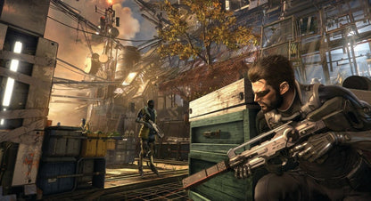 Deus Ex Mankind Divided Day One Edition retro PlayStation 4 video game Deus Ex cyberpunk action RPG stealth futuristic combat sci fi adventure console title PlayStation 4 release gameplay