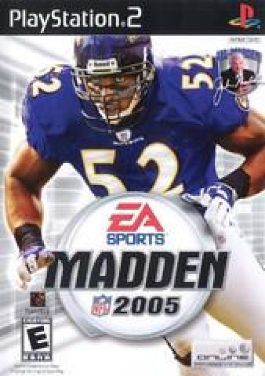 Madden NFL 2005 cover art for PlayStation 2 (PS2) video game