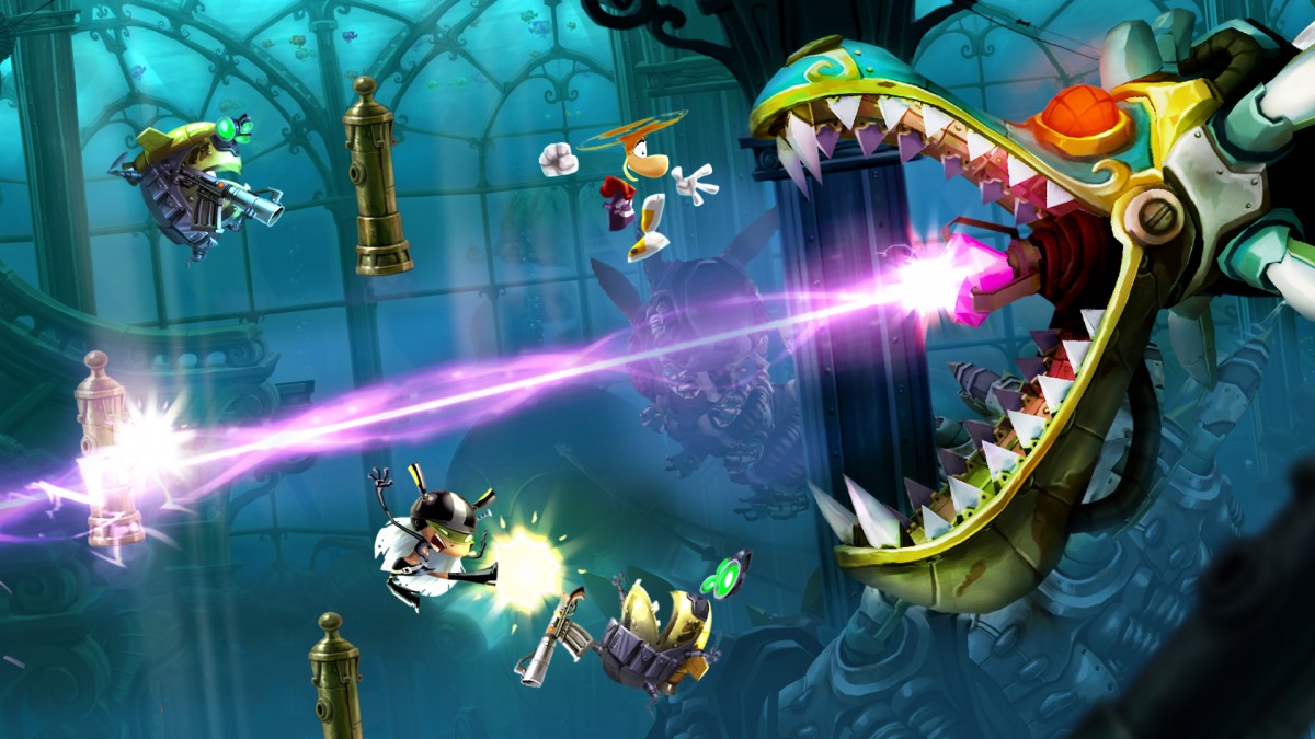 Rayman Legends PlayStation 4 PS4 for platforming video game fans featuring colorful side scrolling gameplay creative levels fast paced movement musical stages challenging obstacles cooperative multiplayer iconic Rayman characters whimsical worlds and collectible gaming appeal gameplay