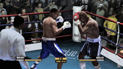 Fight Night Champion PlayStation 3 boxing sports video game featuring cinematic story-driven Champion Mode authentic physics-based gameplay and deep online multiplayer career gameplay screenshot