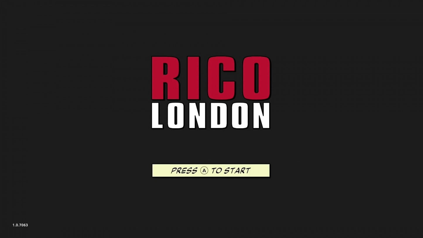 Rico London start screen for Nintendo Switch (NS) video game