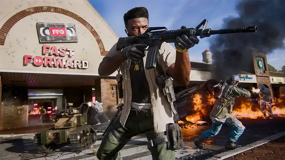 Call of Duty: Black Ops 6 for PlayStation 5 with modern military action and cinematic campaign theme gameplay