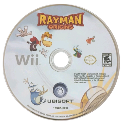 Rayman Origins – Nintendo Wii (Wii) side-scrolling platformer action adventure video game disc