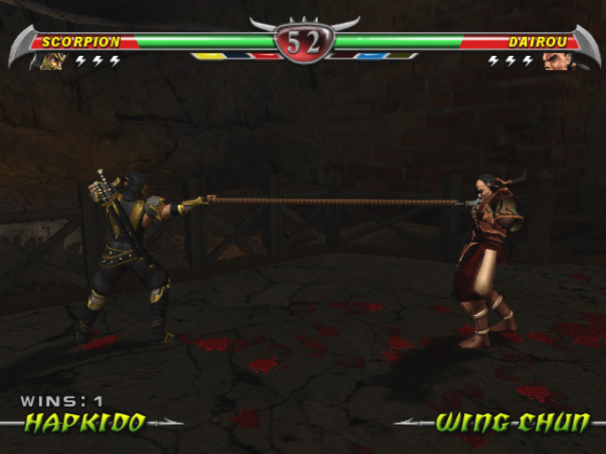 Mortal Kombat Deception PlayStation 2 (PS2) fighting video game gameplay