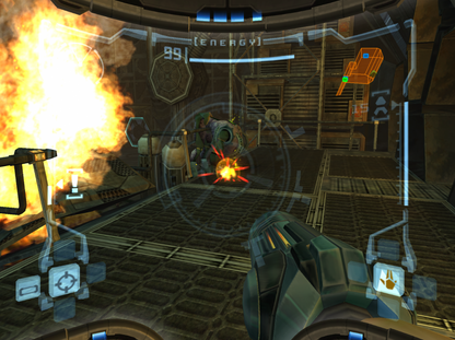 Metroid Prime GameCube GC video game with Metroid Prime 2 Echoes bonus disc, first-person adventure, sci-fi action, Nintendo GameCube special edition gameplay