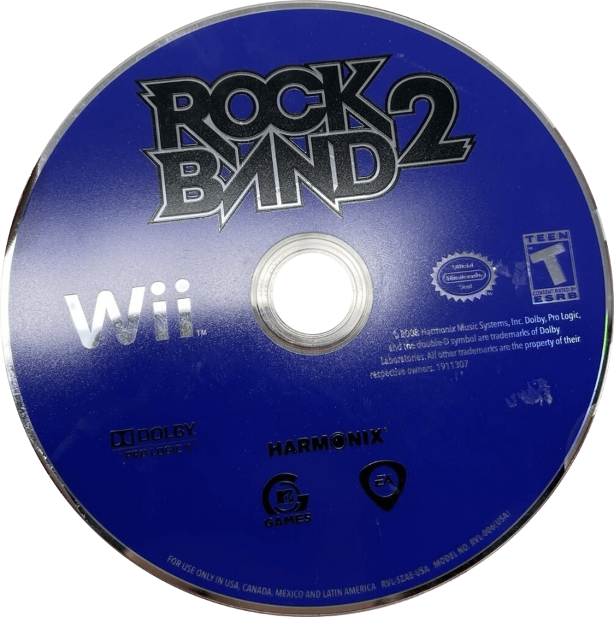 Rock Band 2 – Nintendo Wii (Wii) rhythm music band performance video game disc