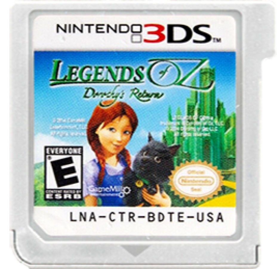 Legends of Oz: Dorothy's Return cartridge for Nintendo 3DS (3DS) adventure platformer video game