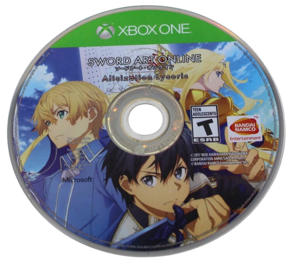 Sword Art Online: Alicization Lycoris – Xbox One (XONE) disc for action rpg video game