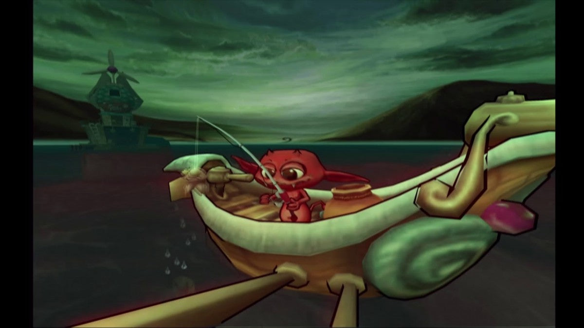 Cocoto Fishing Master for PlayStation 2 with arcade-style fishing and colorful underwater adventure theme gameplay