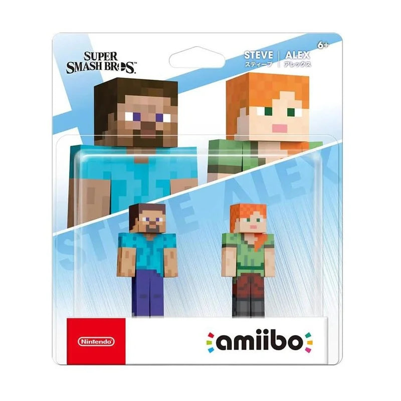 Steve and Alex Amiibo two pack sealed Nintendo Amiibo figure set