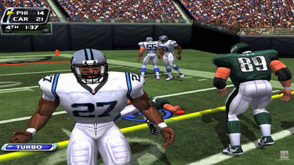 NFL Blitz 2002 Xbox video game, arcade-style football, fast-paced sports action, multiplayer, classic Midway football title gameplay screenshot
