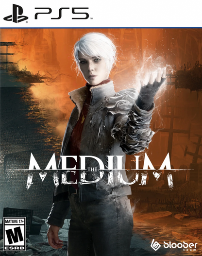 The Medium cover art for PlayStation 5 (PS5) psychological horror video game