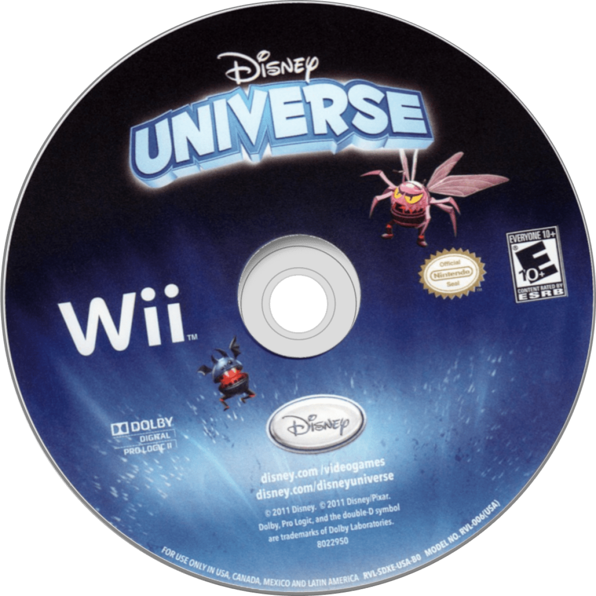 Disney Universe disc cover art for Nintendo Wii (Wii) video game
