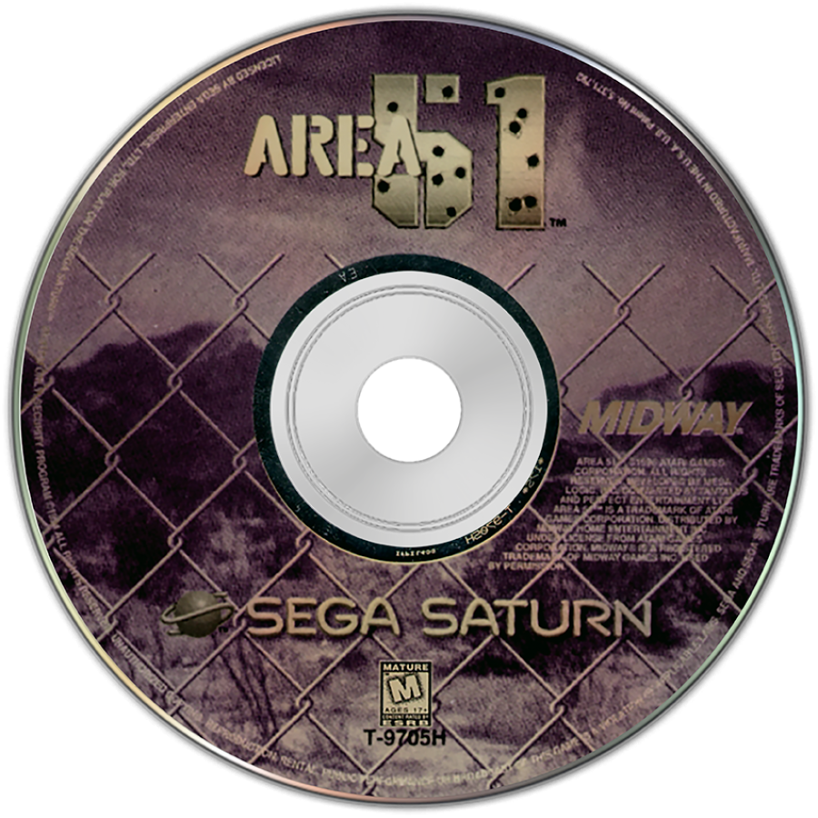 Area 51 disc art for Sega Saturn (SS) video game
