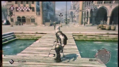 Assassin's Creed II Greatest Hits for PlayStation 3 (PS3) at Gamers INC, featuring the epic journey of Ezio Auditore during the Italian Renaissance with an expanded open world, lethal new hidden blade upgrades, and Leonardo da Vinci's inventions for the definitive assassin experience gameplay screenshot
