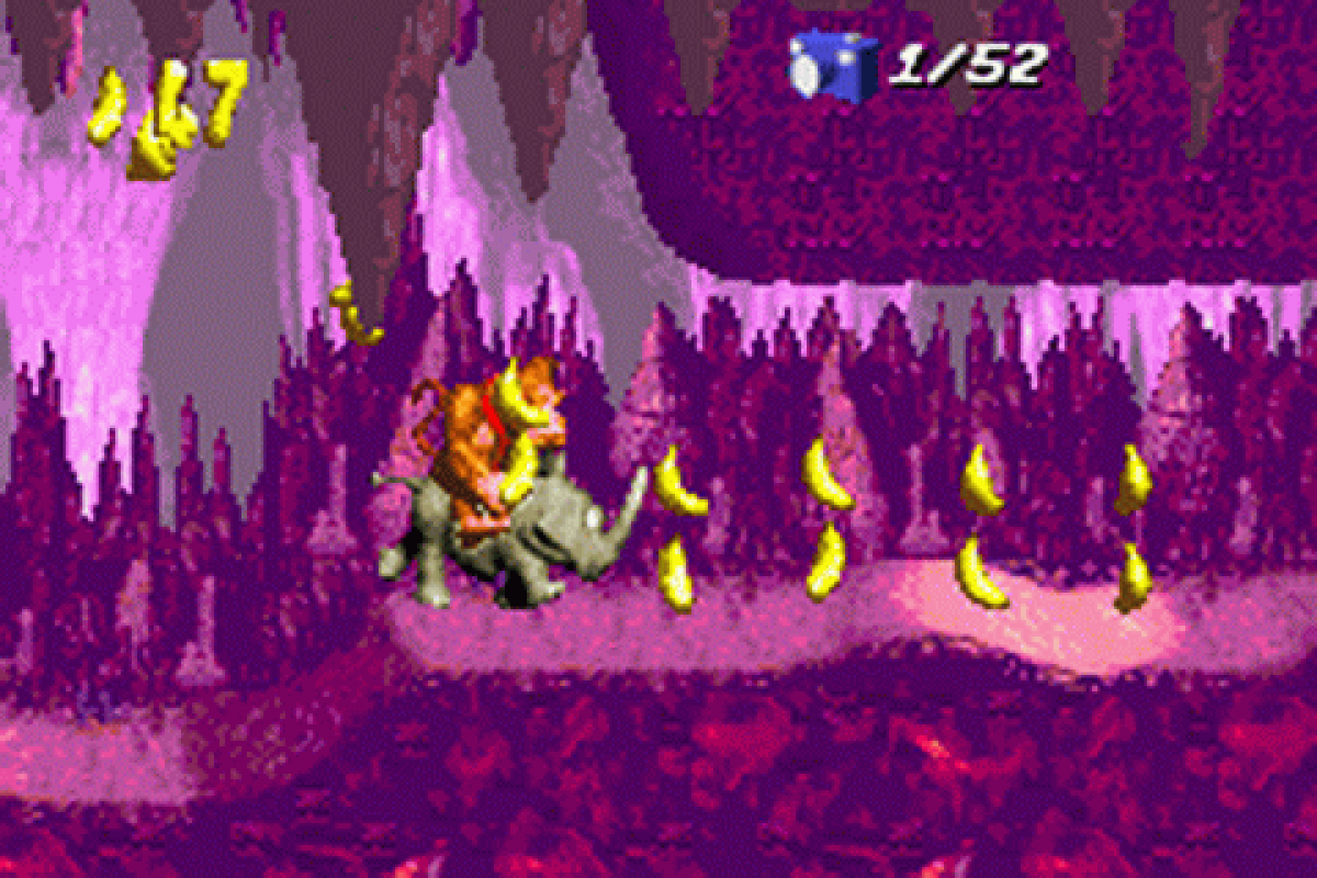 Donkey Kong Country Game Boy Advance GBA for platforming adventure video game fans featuring Donkey Kong and Diddy Kong side scrolling action jungle environments challenging levels barrel blasting mine cart rides enemy battles collectibles and classic Nintendo gameplay collectible gaming appeal gameplay