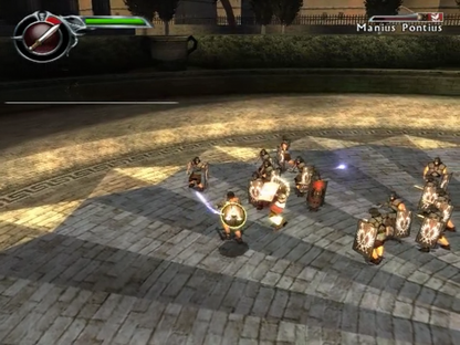 Spartan Total Warrior GameCube game featuring large-scale hack-and-slash combat and ancient warfare action gameplay screenshot
