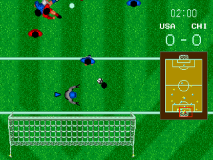 World Championship Soccer gameplay for Sega Genesis (GEN) video game